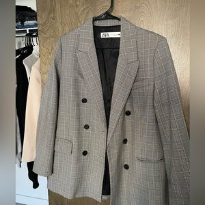 Plaid Blazer Zara